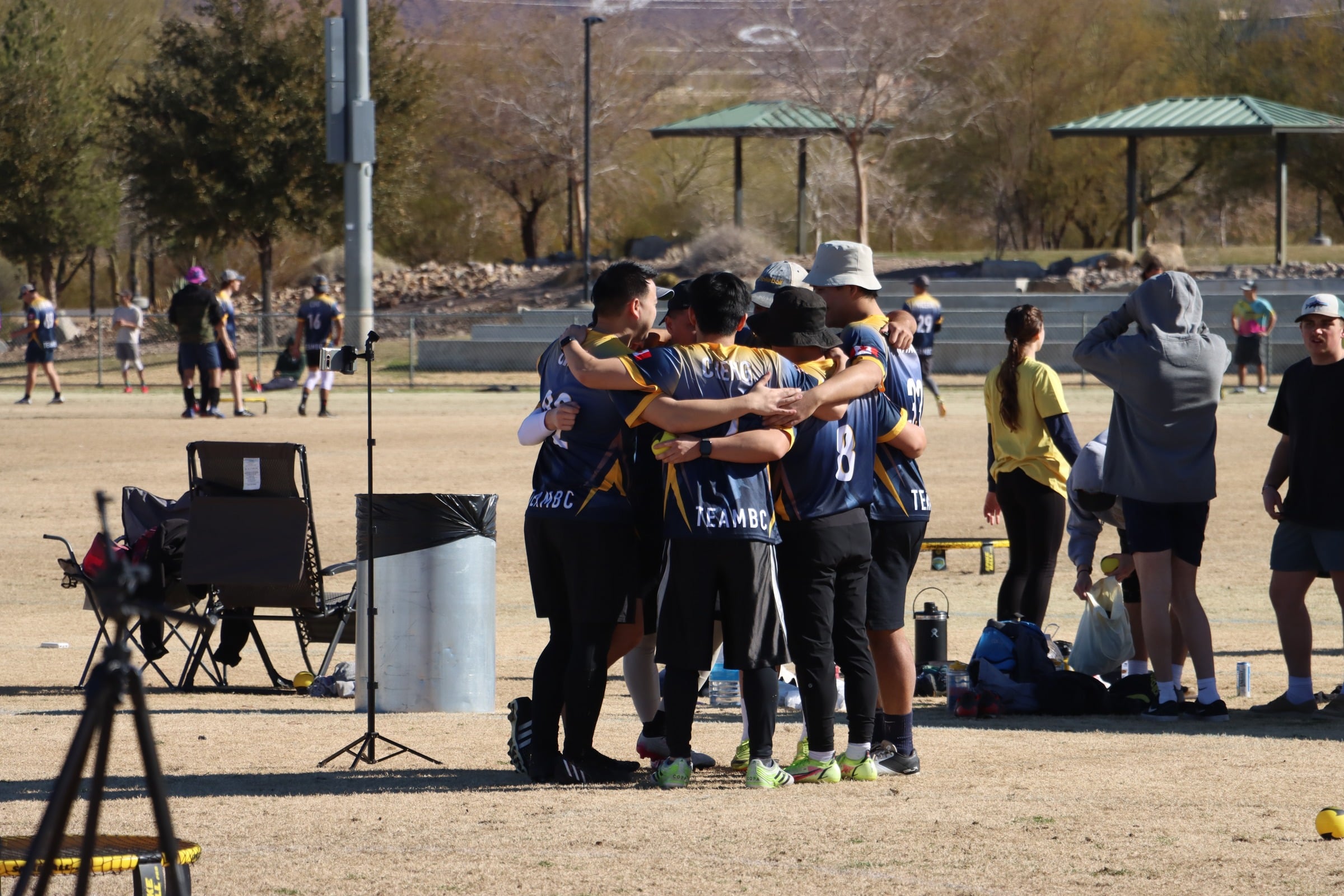 Club huddle at a Super Regional