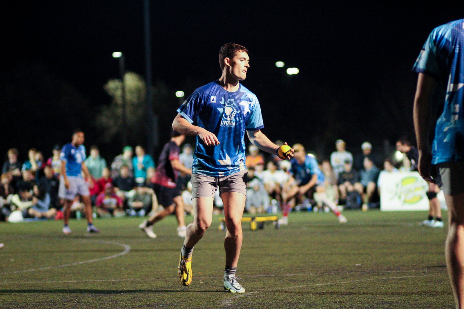 Night match under the lights